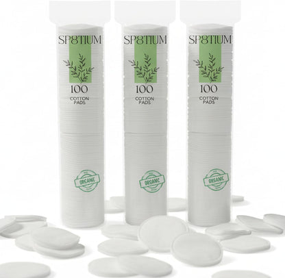 SP8TIUM Cotton Pads Non-Fleecing No Shed Makeup Remover