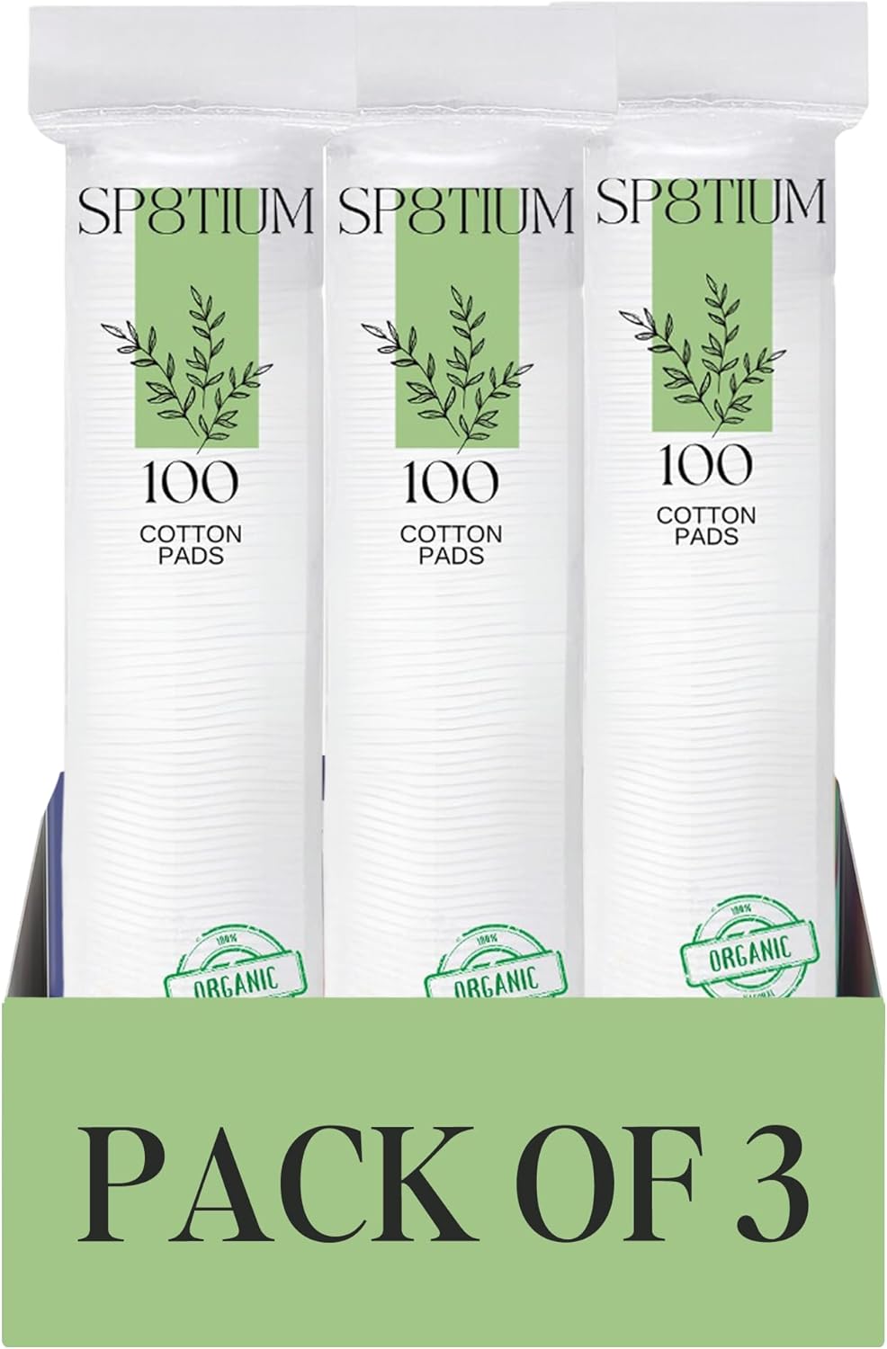 SP8TIUM Cotton Pads Non-Fleecing No Shed Makeup Remover