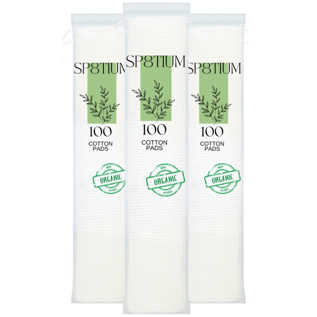 SP8TIUM Cotton Pads Non - Fleecing No Shed Makeup Remover - SP8TIUM