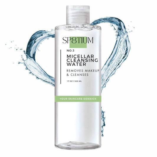 SP8TIUM Micellar Cleansing Water Makeup Remover, 500ml - SP8TIUM