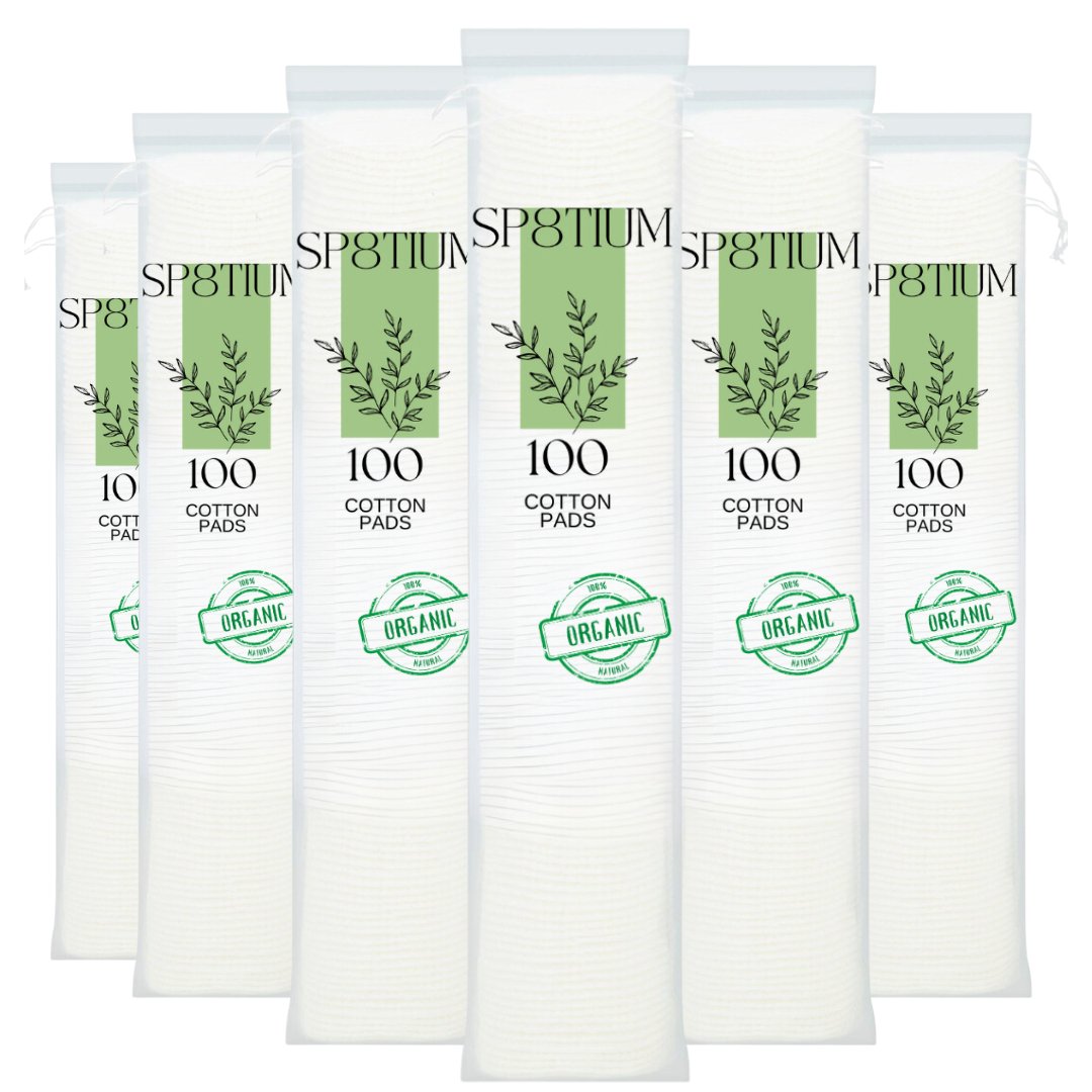 SP8TIUM Cotton Pads Non-Fleecing No Shed Makeup Remover - SP8TIUM